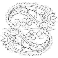 paisley flower border 001